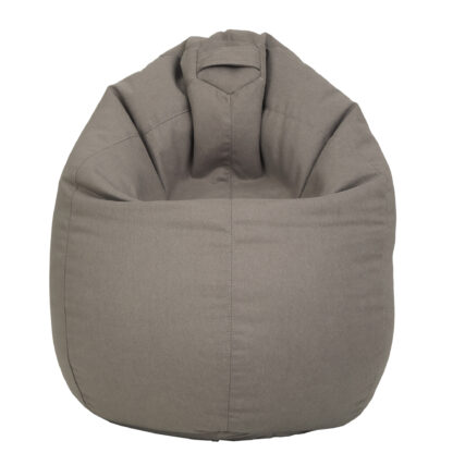 Fotoliu tip para Mara, Big Bean Bag, gri deschis, stofa D, 74 cm - imagine 5