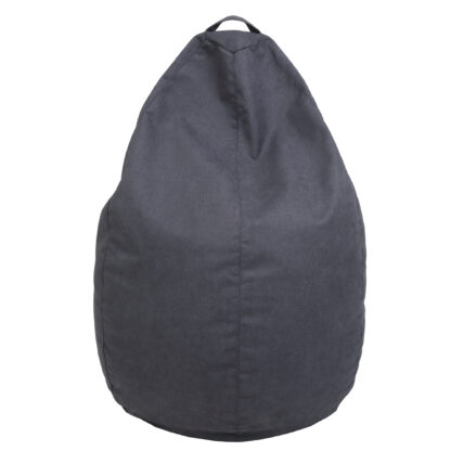 Fotoliu tip para Mara, Big Bean Bag, gri inchis, stofa D, 74 cm