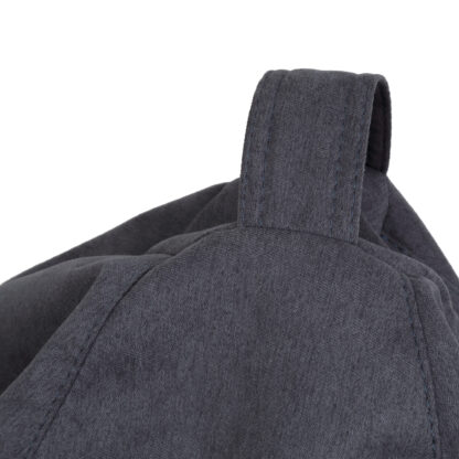Fotoliu tip para Mara, Big Bean Bag, gri inchis, stofa D, 74 cm - imagine 2