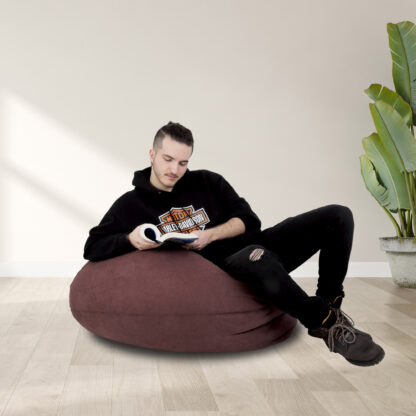 Fotoliu tip para Mara, Big Bean Bag, bordo, stofa D, 74 cm - imagine 6