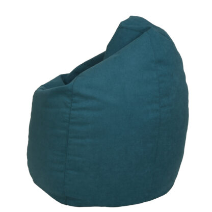 Fotoliu tip para Mara, Big Bean Bag, turcoaz, stofa D, 74 cm - imagine 3