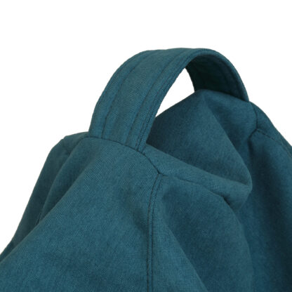 Fotoliu tip para Mara, Big Bean Bag, turcoaz, stofa D, 74 cm - imagine 5