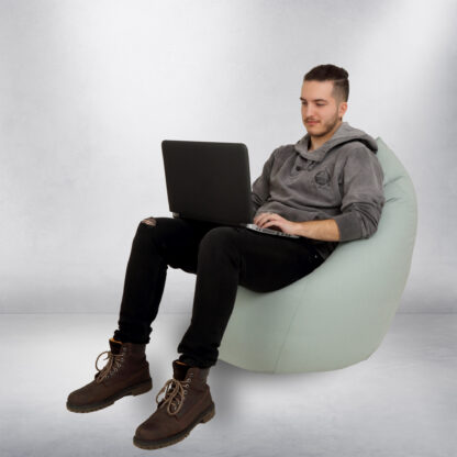 Fotoliu tip para Mara, Big Bean Bag, vernil, stofa D, 74 cm - imagine 8