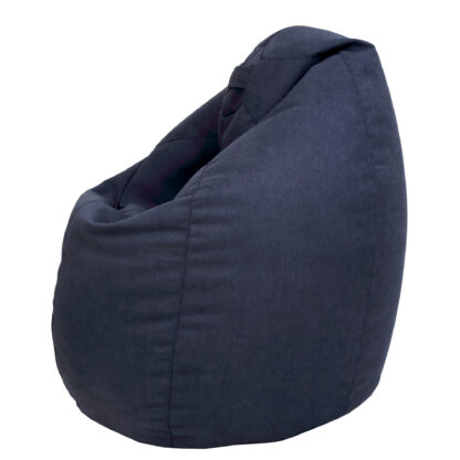 Fotoliu tip para Mara, Big Bean Bag, albastru, stofa D, 74 cm - imagine 6
