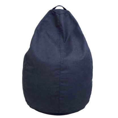 Fotoliu tip para Mara, Big Bean Bag, albastru, stofa D, 74 cm