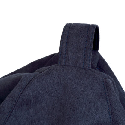 Fotoliu tip para Mara, Big Bean Bag, albastru, stofa D, 74 cm - imagine 2
