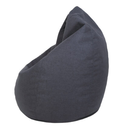 Fotoliu tip para Mara, Big Bean Bag, gri, stofa G, 74 cm - imagine 3