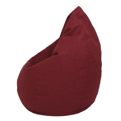 Fotoliu tip para Mara, Big Bean Bag, rosu, stofa G, 74 cm - imagine 4