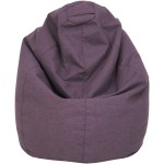 Fotoliu tip para Mara, Big Bean Bag, mov, stofa G, 74 cm - imagine 8