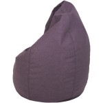 Fotoliu tip para Mara, Big Bean Bag, mov, stofa G, 74 cm - imagine 7