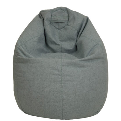 Fotoliu tip para Mara, Big Bean Bag, verde pastel, stofa G, 74 cm - imagine 2