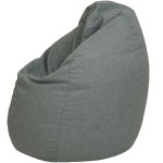Fotoliu tip para Mara, Big Bean Bag, verde pastel, stofa G, 74 cm - imagine 3