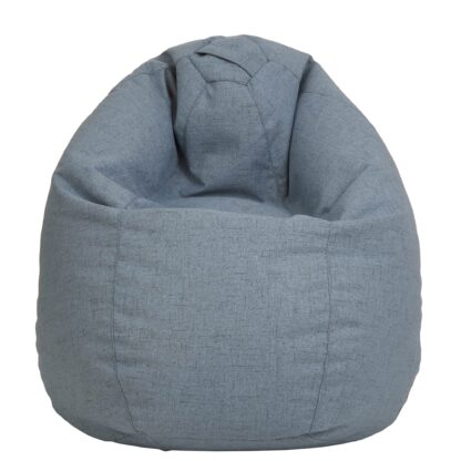 Fotoliu tip para Mara, Big Bean Bag, bleu, stofa G, 74 cm - imagine 5