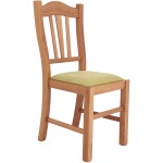 Scaun Silvana, stofa, cadru cires, culoare verde, 44x96x49 cm - imagine 4
