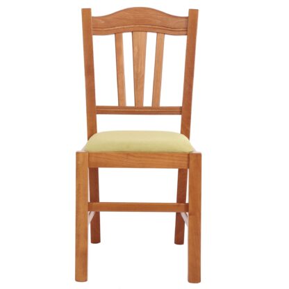 Scaun Silvana, stofa, cadru cires, culoare verde, 44x96x49 cm - imagine 5