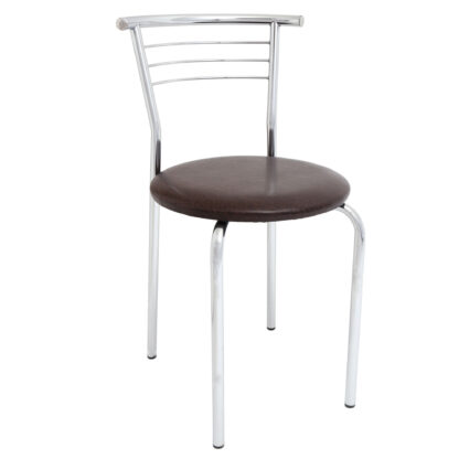 Scaun Markos, maro 15611, 78x44x48 cm, cadru cromat, imitatie piele
