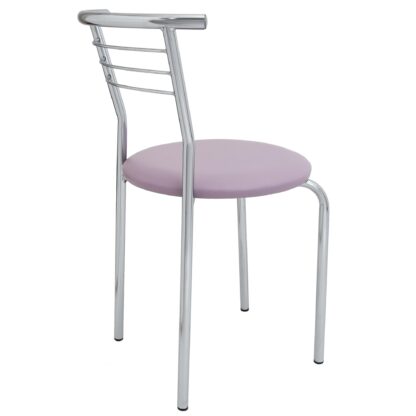 Scaun Markos, mov 21897, 78x44x48 cm, cadru cromat, imitatie piele - imagine 3