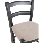 Scaun Paesana bar, crem G02, 41x101x44 cm, cadru wenge, stofa G - imagine 3