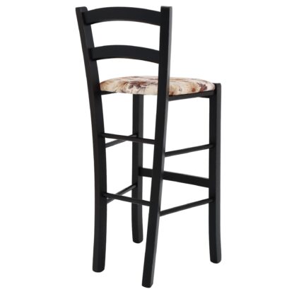 Scaun Paesana bar, maro CK22, 41x101x44 cm, cadru wenge, stofa Floral - imagine 4