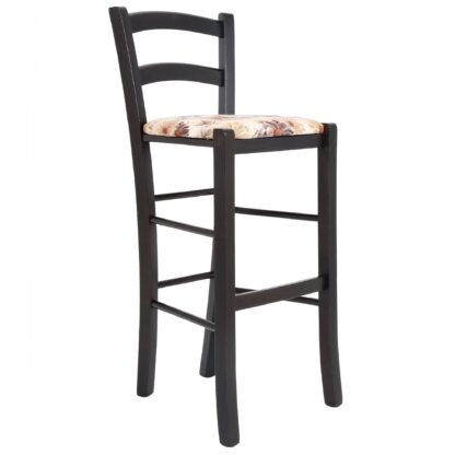 Scaun Paesana bar, maro CK22, 41x101x44 cm, cadru wenge, stofa Floral