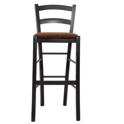 Scaun Paesana bar, maro G08, 41x101x44 cm, cadru wenge, stofa G - imagine 3