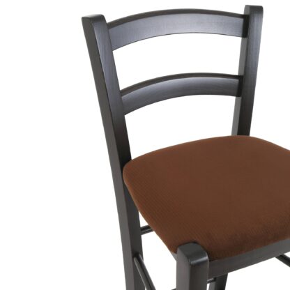 Scaun Paesana bar, maro G08, 41x101x44 cm, cadru wenge, stofa G - imagine 2