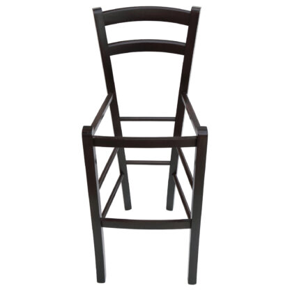 Scaun Paesana bar, alb 21894, 41x101x44 cm, cadru wenge, imitatie piele - imagine 6