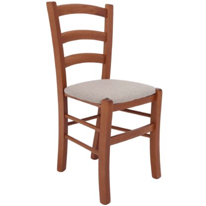 Scaun Paesana, crem G02, 43x88x45 cm, cadru cires, stofa G