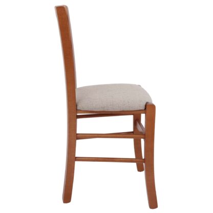 Scaun Paesana, crem G02, 43x88x45 cm, cadru cires, stofa G - imagine 3
