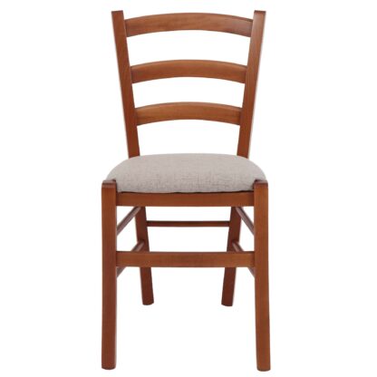 Scaun Paesana, crem G02, 43x88x45 cm, cadru cires, stofa G - imagine 6
