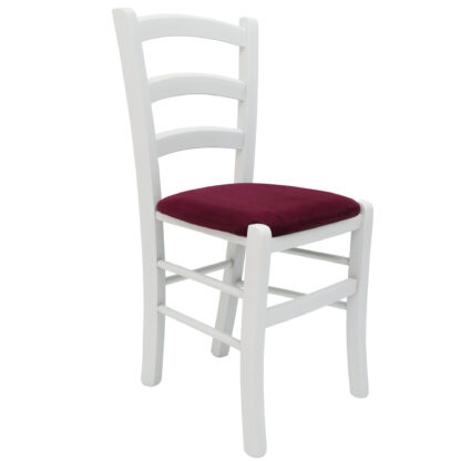 Scaun Paesana, mov, 43x88x45 cm, cadru alb, stofa K5