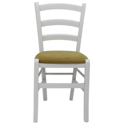 Scaun Paesana, verde, 43x88x45 cm, cadru alb, stofa K2 - imagine 2