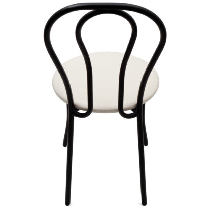 Scaun Tulipan, crem 21834, 89x40x50 cm, cadru negru, imitatie piele - imagine 2