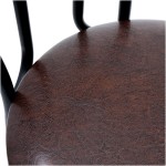 Scaun Tulipan, maro 15611, 89x40x50 cm, cadru negru, imitatie piele - imagine 5