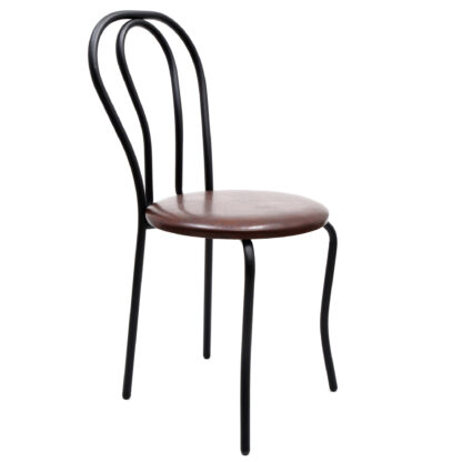 Scaun Tulipan, maro 15611, 89x40x50 cm, cadru negru, imitatie piele