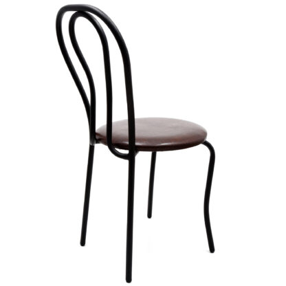 Scaun Tulipan, maro 15611, 89x40x50 cm, cadru negru, imitatie piele - imagine 3