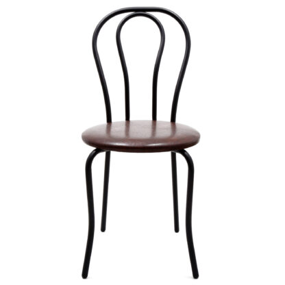 Scaun Tulipan, maro 15611, 89x40x50 cm, cadru negru, imitatie piele - imagine 4