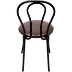 Scaun Tulipan, maro 15611, 89x40x50 cm, cadru negru, imitatie piele - imagine 2