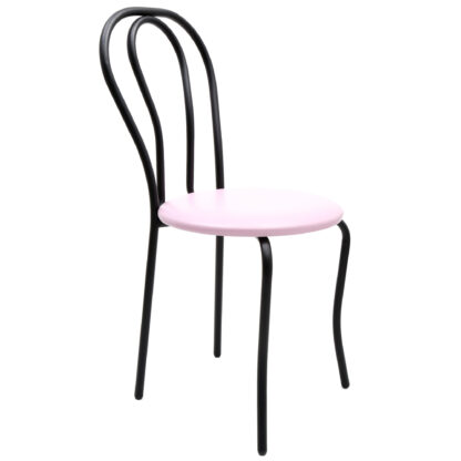 Scaun Tulipan, mov 21897, 89x40x50 cm, cadru negru, imitatie piele