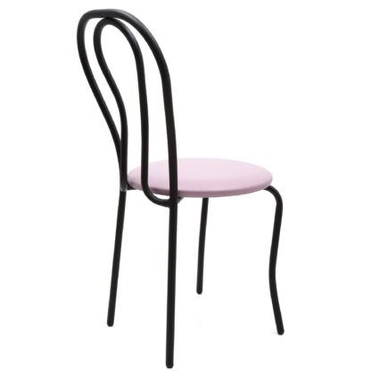 Scaun Tulipan, mov 21897, 89x40x50 cm, cadru negru, imitatie piele - imagine 2