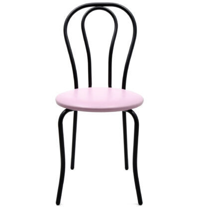 Scaun Tulipan, mov 21897, 89x40x50 cm, cadru negru, imitatie piele - imagine 3