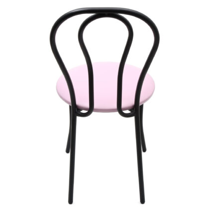 Scaun Tulipan, mov 21897, 89x40x50 cm, cadru negru, imitatie piele - imagine 4
