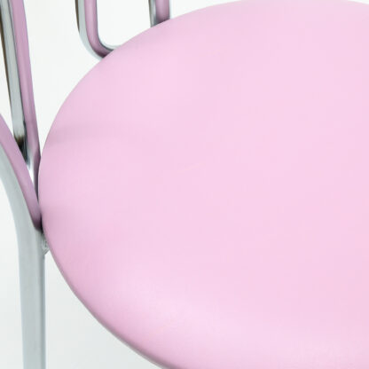 Scaun Tulipan, mov 21897, 89x40x50 cm, cadru crom, imitatie piele - imagine 5