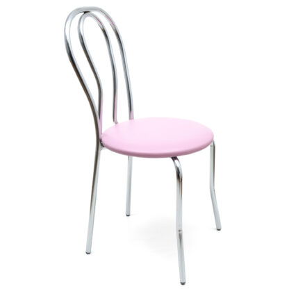 Scaun Tulipan, mov 21897, 89x40x50 cm, cadru crom, imitatie piele