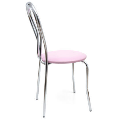 Scaun Tulipan, mov 21897, 89x40x50 cm, cadru crom, imitatie piele - imagine 3