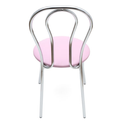Scaun Tulipan, mov 21897, 89x40x50 cm, cadru crom, imitatie piele - imagine 4