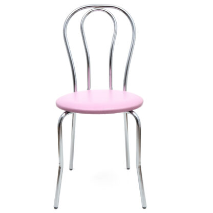 Scaun Tulipan, mov 21897, 89x40x50 cm, cadru crom, imitatie piele - imagine 2