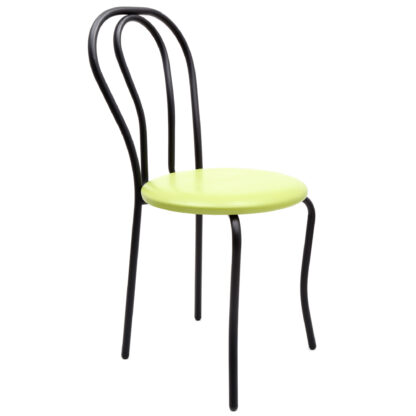 Scaun Tulipan, verde 21899, 89x40x50 cm, cadru negru, imitatie piele