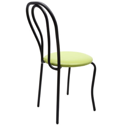 Scaun Tulipan, verde 21899, 89x40x50 cm, cadru negru, imitatie piele - imagine 3