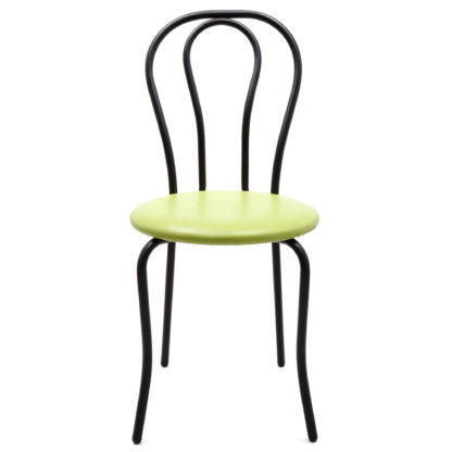 Scaun Tulipan, verde 21899, 89x40x50 cm, cadru negru, imitatie piele - imagine 4